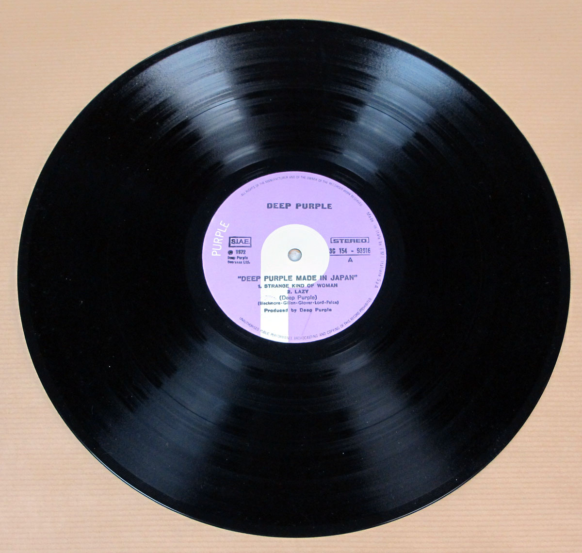 High Resolution Photo #6 DEEP PURPLE Made In Japan Live Italy Vinyl Record